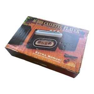 Galaxy Audio Cassette Player with Detachable Speakers NEW